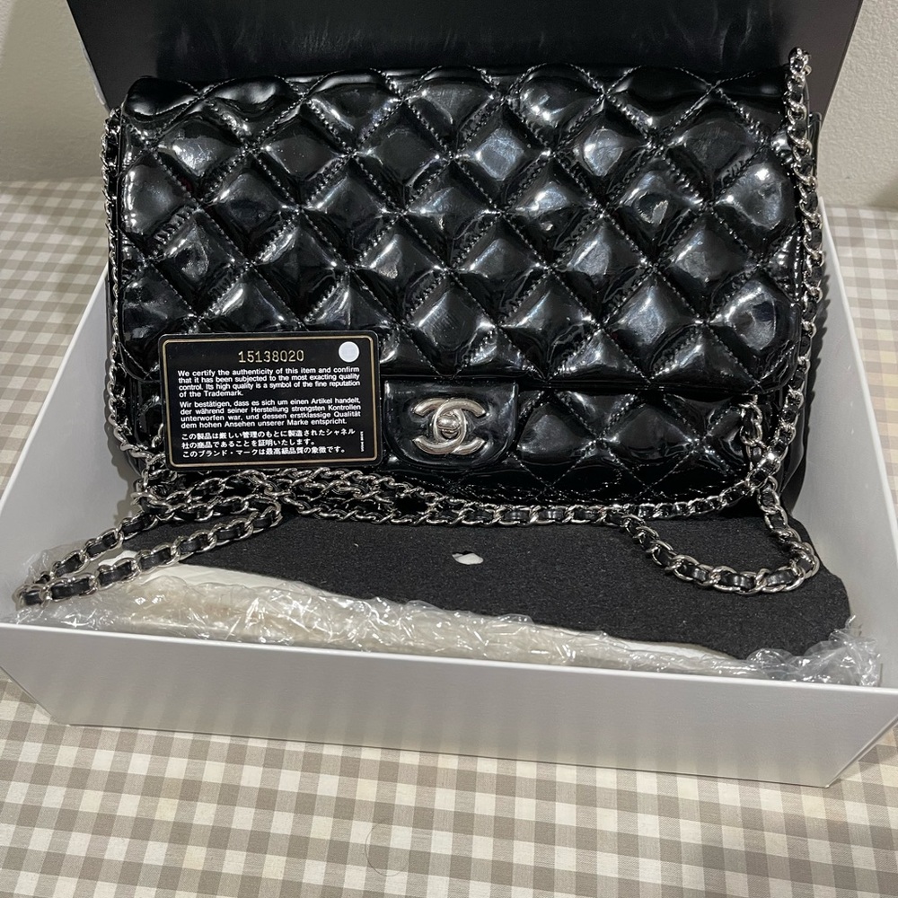 Authentic Chanel Patent Clutch - Picture 2 of 7